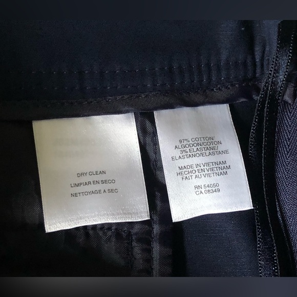 Anne Klein Skirt sz 12 Workwear Career Pencil Straight Pockets Navy Classic - Picture 6 of 12